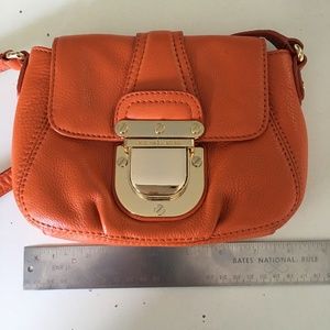 Michael Kors Leather Orange Crossbody Bag